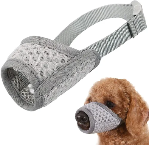 Miniatura 16 de Mayerzon Bozal para perro, bozal de malla suave para cachorros, para perros pequeños, medianos y grandes, chihuahua, caniches, beagle, perro