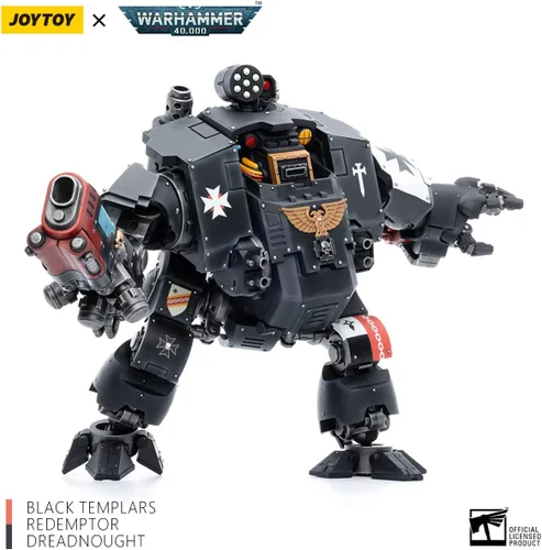 Miniatura 4 de Joytoy Warhammer 40K 1/18 Figuras de acción Joy Toy Mecha Black Templars Redemptor Dreadnought