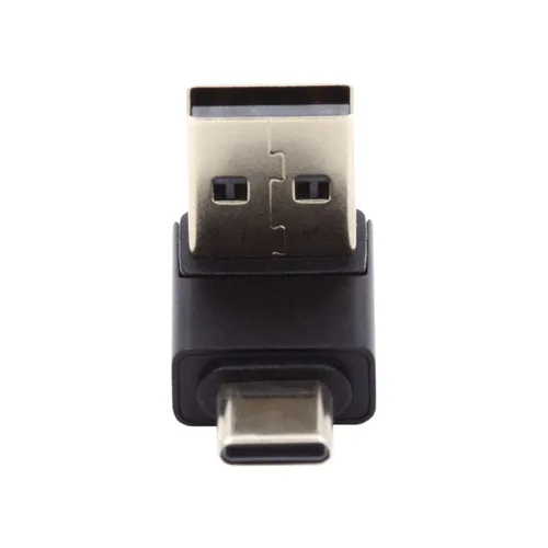 Miniatura 5 de chenyang Conector USB 3.0/3.1 USB C a USB 3.0 Datos 10Gbps Adaptador de carga 90 grados en ángulo abajo