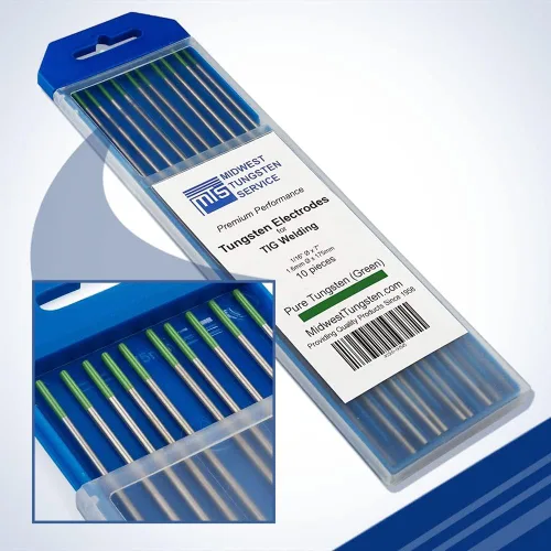 Miniatura 24 de Midwest Tungsten Service Electrodos de soldadura TIG de tungsteno paquete de 10 unidades (azul - 2% tungsteno lantanado (WL20/EWLa-2), 1/8 pulgadas