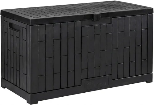 Miniatura 16 de YITAHOME Caja de almacenamiento para la terraza, de 51 galones, contenedor de almacenamiento para exteriores resistente a la intemperie para cojines