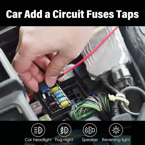 Miniatura 5 de 4 tipos de kit de fusibles de toma de circuito para coche de 12V 12 voltios de perfil bajo Mini Micro2 estándar Fusibles de toma APR ATC ATO ATS