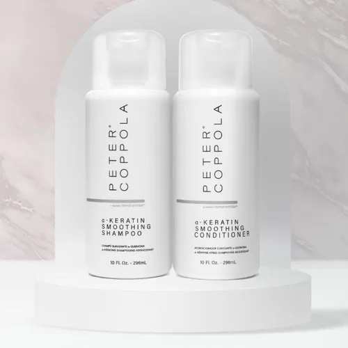 Miniatura 5 de Peter Coppola a-Keratin - Juego de champú y acondicionador suavizante, suaviza el cabello grueso y grueso, infundido con aceite de argán, aceite