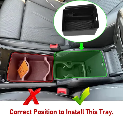 Miniatura 2 de TTCR-II Compatible con el organizador de consola central Volkswagen Tiguan 2025-2026, para consola VW Tiguan 2025 2026, bandeja organizadora