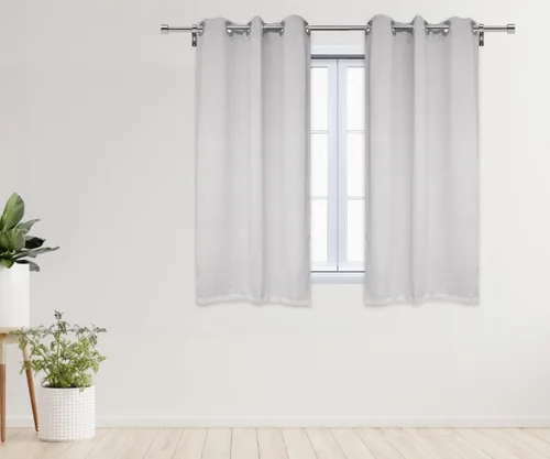 Miniatura 12 de YOUR CHAIR COVERS - Cortinas opacas de poliéster con ojales - (negro 52 x 63 pulgadas - juego de 2) - para oscurecer la habitación, dormitorio, sala