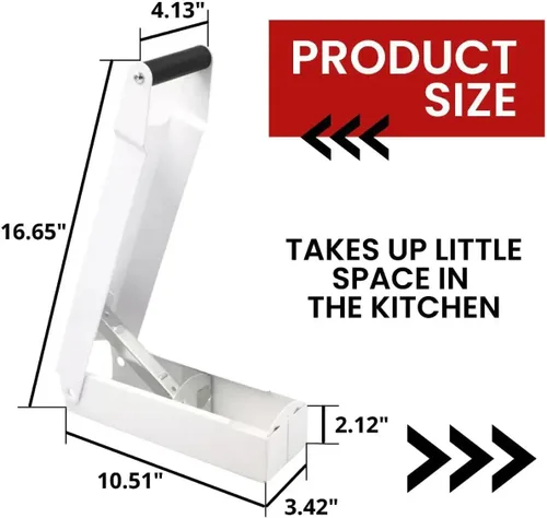 Miniatura 2 de Trituradoras de latas blancas para reciclaje – Trituradora de latas de pared resistente de aluminio para reciclaje compactador de botellas