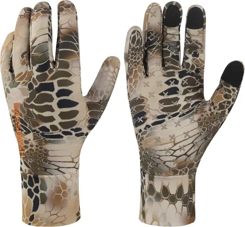 Miniatura 15 de BASSDASH Guantes de caza de camuflaje para hombres UPF 50+ Guantes ligeros con pantalla táctil para pesca, senderismo y actividades al aire libre