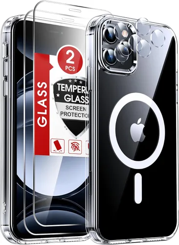 Miniatura 23 de LeYi Funda para iPhone XR: con protector de pantalla X2 + 2 funda para cámara [compatible con MagSafe] Funda protectora magnética i iphoneXR