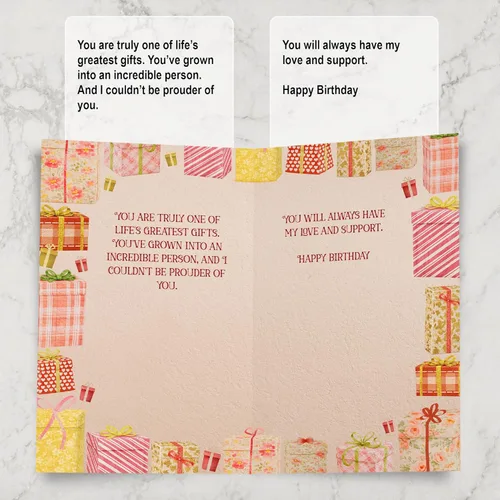 Miniatura 2 de Prime Greetings Tarjeta de cumpleaños para hija, hecha en Estados Unidos, tarjeta gruesa con sobre de primera calidad empaquetada en un correo