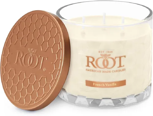 Miniatura 17 de Root Candles Velas perfumadas de cera de abeja Veriglass Premium, hechas a mano, mezcla de cera de abeja en panal, tamaño grande, vainilla francesa