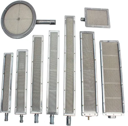 Quemador infrarrojo para barbacoa, quemador de gas de cerámica de acero inoxidable, quemador de cerámica infrarroja (cuadrado 8.5 x 6.6 x 3.9