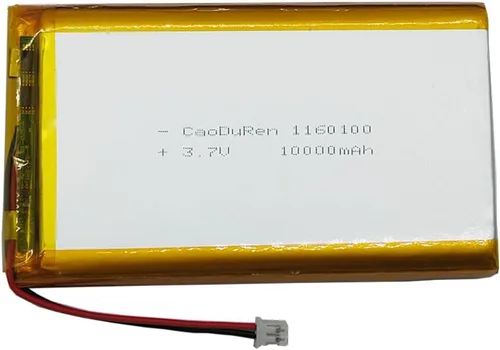 Miniatura 10 de Número de pieza verificado MSDS: 654060, batería recargable de iones de polímero de litio Li Lipo de 3.7V 2000mAh con conector JST de 2 pines