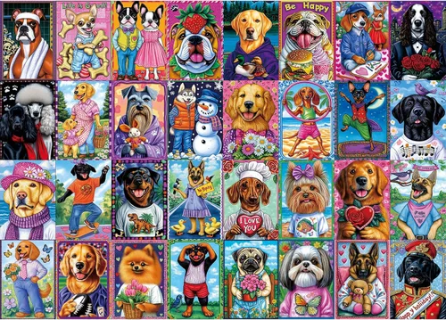 Miniatura 12 de Rompecabezas de animales de 1000 piezas para adultos, escena de la vida silvestre con elefantes, león, tigre, jirafas, flamencos, rompecabezas