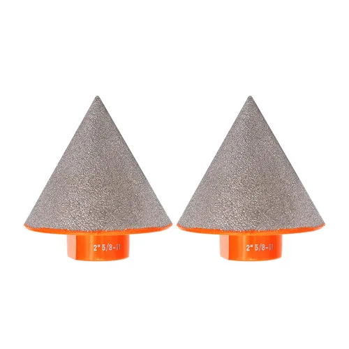 Miniatura 20 de Broca biseladora de diamante, brocas de diamante BRSCHNITT de 3.228 in con rosca 5/8-11 para agrandar, pulir y biselar los agujeros exsit