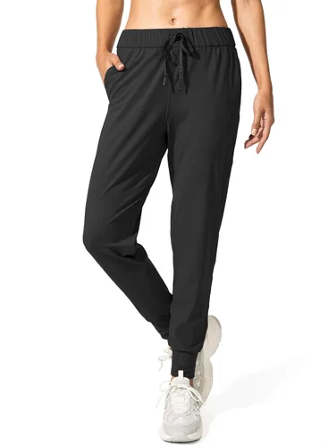 Miniatura 4 de SANTINY - Pantalones deportivos para mujer, con bolsillos y cordón ajustable, para correr, descansar, entrenar y trotar