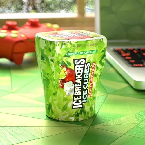Miniatura 6 de ICE BREAKERS Ice Cubes - Botella de goma de mascar sin azúcar, 3.24 oz (40 piezas)
