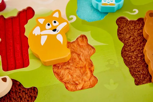 Miniatura 6 de Hape Forest Animal - Juego de rompecabezas táctil, multicolor, 5 x 2 pulgadas