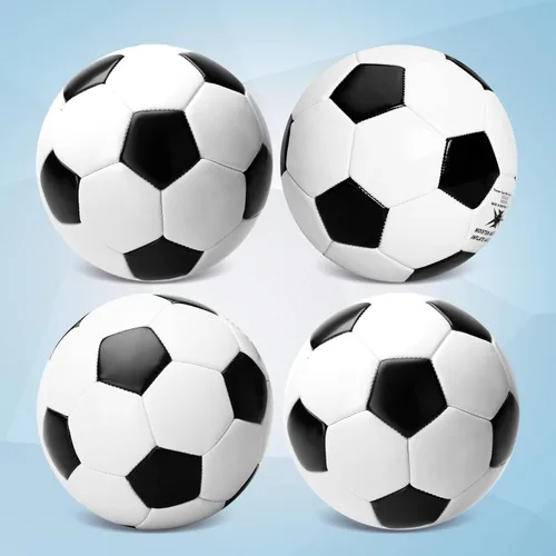 Miniatura 4 de ZOOJOY Balón de Fútbol Tamaño 3 para Niños, Balón de Fútbol de Color Clásico para Niños Pequeños y Niñas con Bomba, Deportes al Aire Libre y Blanco