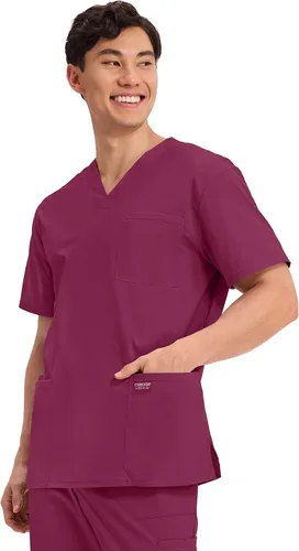 Miniatura 90 de Cherokee WW Professionals WW695 - Camisa de uniforme sanitario para hombre, con cuello en V
