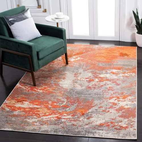 Miniatura 39 de SAFAVIEH Madison Collection - Alfombra de pasillo de 2 pies 2 pulgadas x 6 pies, beige y gris, no desprende pelusa y de fácil cuidado