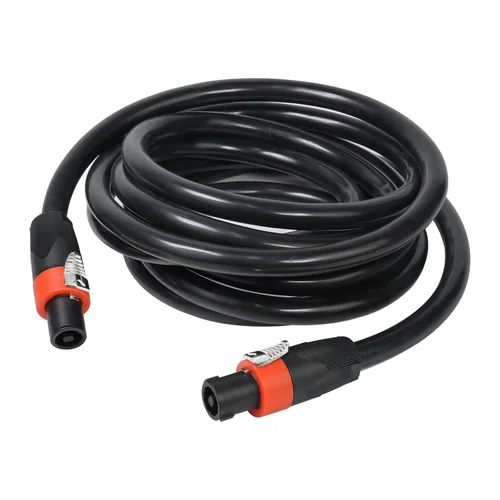 Miniatura 17 de HBU Paquete de 1 cable Speakon a Speakon de 3 pies (4 conductores, 12 AWG), 1 cable macho NL4FC de 3 pies de altavoz, Pro PA DJ Studio, escenario