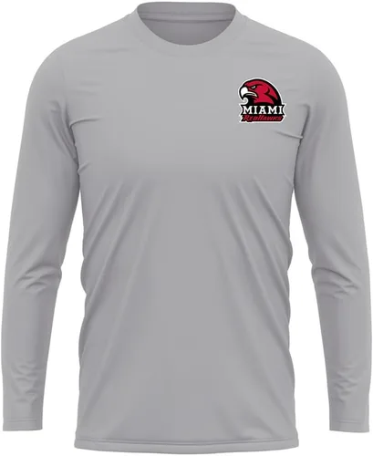 Miniatura 206 de Camisa deportiva de manga larga oficial de la NCAA Collegiate para hombre, con logotipo en el pecho izquierdo, colección Athletic Heather