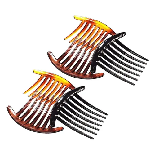 Miniatura 3 de 3 peines laterales de plástico para el cabello, peine giratorio francés de 7 dientes, accesorios de peine de clip, clips de peines laterales