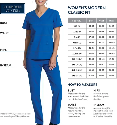 Miniatura 2 de Workwear Revolution Mujeres Scrubs Top V-cuello WW620