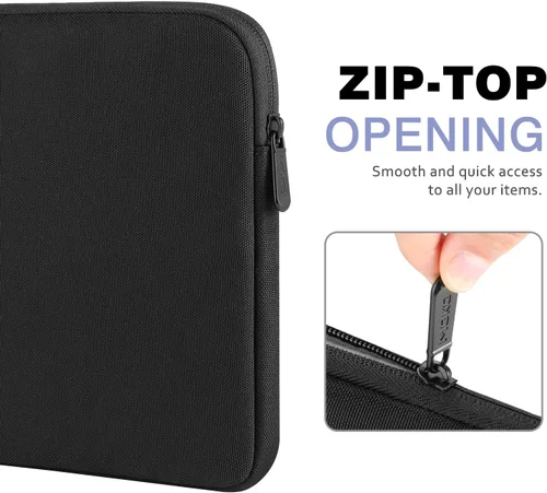 Miniatura 6 de MoKo Funda para tablet de 9-11 pulgadas - Estuche de transporte para iPad Pro M4/Air M2/5/4/3, iPad 10th/9/8/7, Tab S8/S9, Negro