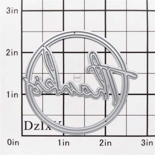 Miniatura 2 de DzIxY Palabras gracias Troqueles de corte de metal para kit de fabricación de tarjetas, troquelados, troquelados, plantillas de máquina de álbumes