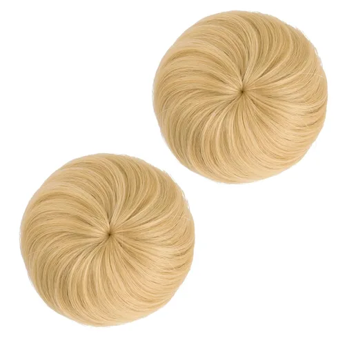 Miniatura 23 de 2 extensiones de moño de cabello, accesorio de peluca, extensiones de cabello rizado y ondulado, extensiones de cabello recogido, extensión de moño