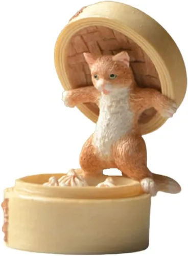 Miniatura 2 de Figura miniatura de gato de jardín de hadas - Hola hora de comer