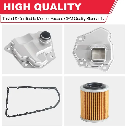 Miniatura 4 de Kit de Junta de Cárter de Aceite del Filtro de Transmisión Compatible con Nissan Altima Rogue Sentra NV200 Dodge Caliber Jeep Mitsubishi Reemplaza#