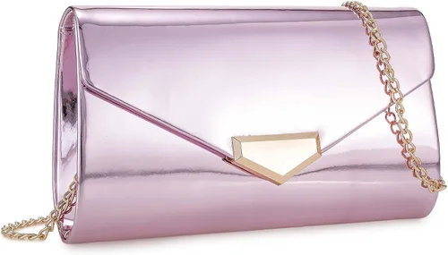 Miniatura 11 de CHARMING TAILOR Bolso de embrague de PU para mujer, bolso de mano elegante para ocasiones especiales