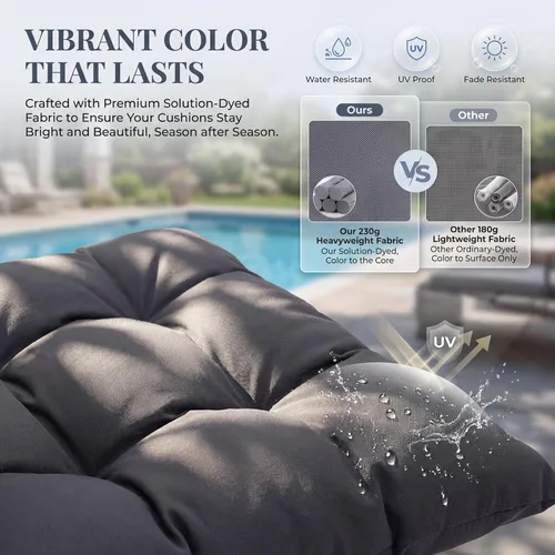 Miniatura 5 de Bulexyard Silla huevo al aire libre sin soporte, 159 kg plegable resistente al clima de ratán colgante con cojín, asiento tipo cesta mecedora Gris