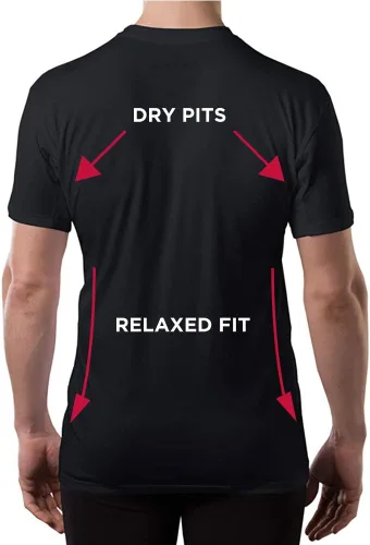 Miniatura 3 de Sweatproof Undershirt for Men w Underarm Sweat Pads (Original Fit, Deep V-Neck)