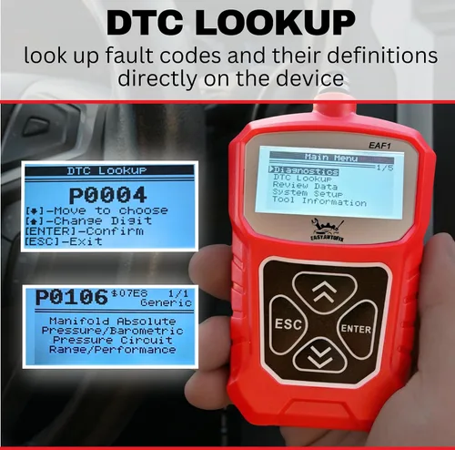 Miniatura 4 de EAF1 OBD2 Escáner de coche – Herramienta de diagnóstico automotriz profesional lector de código para luz del motor OBDII escáner para coche de datos