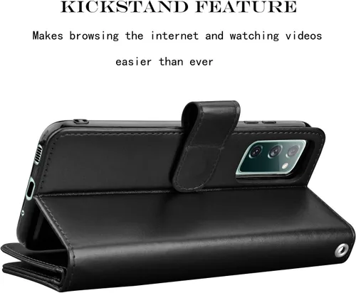 Miniatura 5 de Njjex Funda para Galaxy S20 FE 5G, para Samsung S20 Fan Edition/S20 FE 5G, [9 ranuras para tarjetas] Funda de piel sintética para crédito