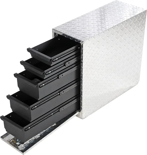 Miniatura 8 de Dee Zee DZ95D Caja de herramientas para compartimiento de rueda de acero con cajones