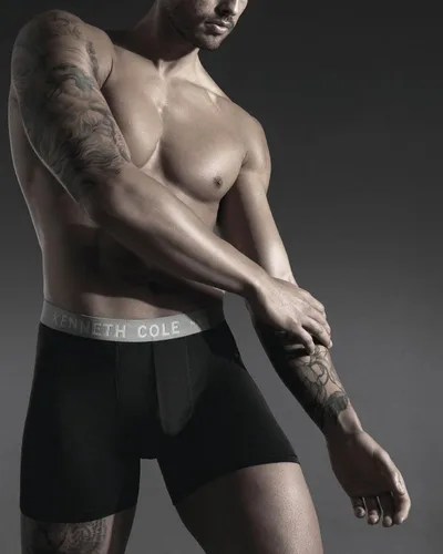 Miniatura 3 de Kenneth Cole Ropa interior para hombre Calzoncillos tipo bóxer de microfibra con bolsa Paquete de 3 calzoncillos tipo bóxer de rendimiento