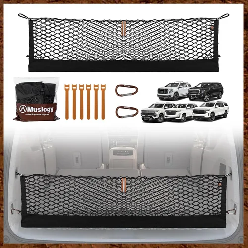 Miniatura 49 de Muslogy para Maverick - Accesorios de Red de Malla de Carga Extensible, Organizador de Maletero, Red de Malla Elástica para Cama de Carga