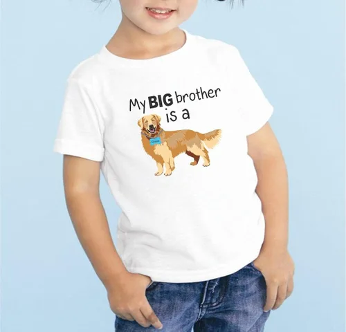 Miniatura 4 de My Big Brother is a Golden Retriever - Body para bebé unisex