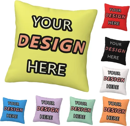 Miniatura 16 de Customized Pillow for Mother's Day Add Your Text/Logo Here Customized Photo Pillowcase for Chair and Couch 12''x12'' Purple