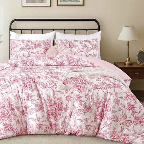 Miniatura 11 de JANZAA Juego de edredón tamaño Individual, juego de cama beige con estampado de leopardo, ropa de cama elegante y con estilo con estampado de animal