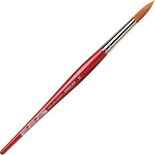 Miniatura 32 de da Vinci Watercolor Series 5580 CosmoTop Spin Pincel de Pintura, Redondo Sintético con Mango Rojo