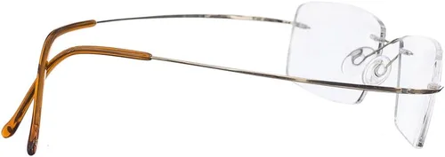 Miniatura 4 de Jcerki Lentes de lectura bifocales de aleación de titanio súper ligeros, para hombres y mujeres, lentes de lectura sin montura + estuche para lentes