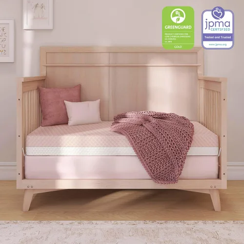 Miniatura 2 de Dream On Me Pure Zen - Colchón 2 en 1 para cuna y niño pequeño, certificado Greenguard Gold y BSA, capa de cobre con infusión de cobre, funda Blanco