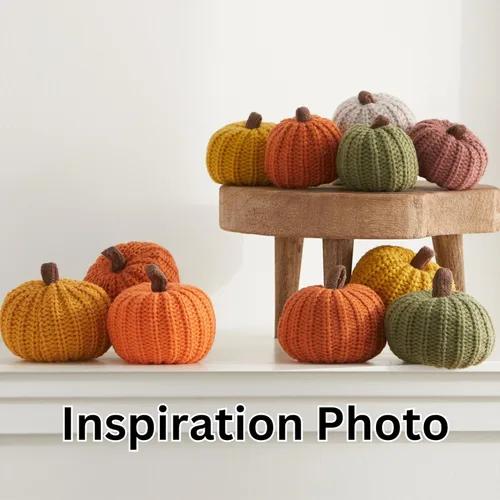 Miniatura 5 de Your Heart's Content Juego de 5 mini calabazas de punto, regalo pensativo, favorito de otoño, rellenos de cuencos de otoño, decoración de bandeja