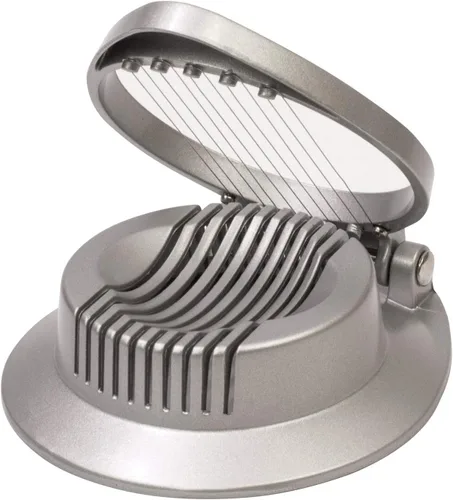 Miniatura 2 de HIC Kitchen Cortador de huevos antiadherente clásico, alambres de acero inoxidable 18/8