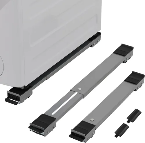 Miniatura 11 de LUCKUP Rodillos de electrodomésticos resistentes con barra de palanca, soporte extensible para lavadora, rodillos para muebles, base de refrigerador